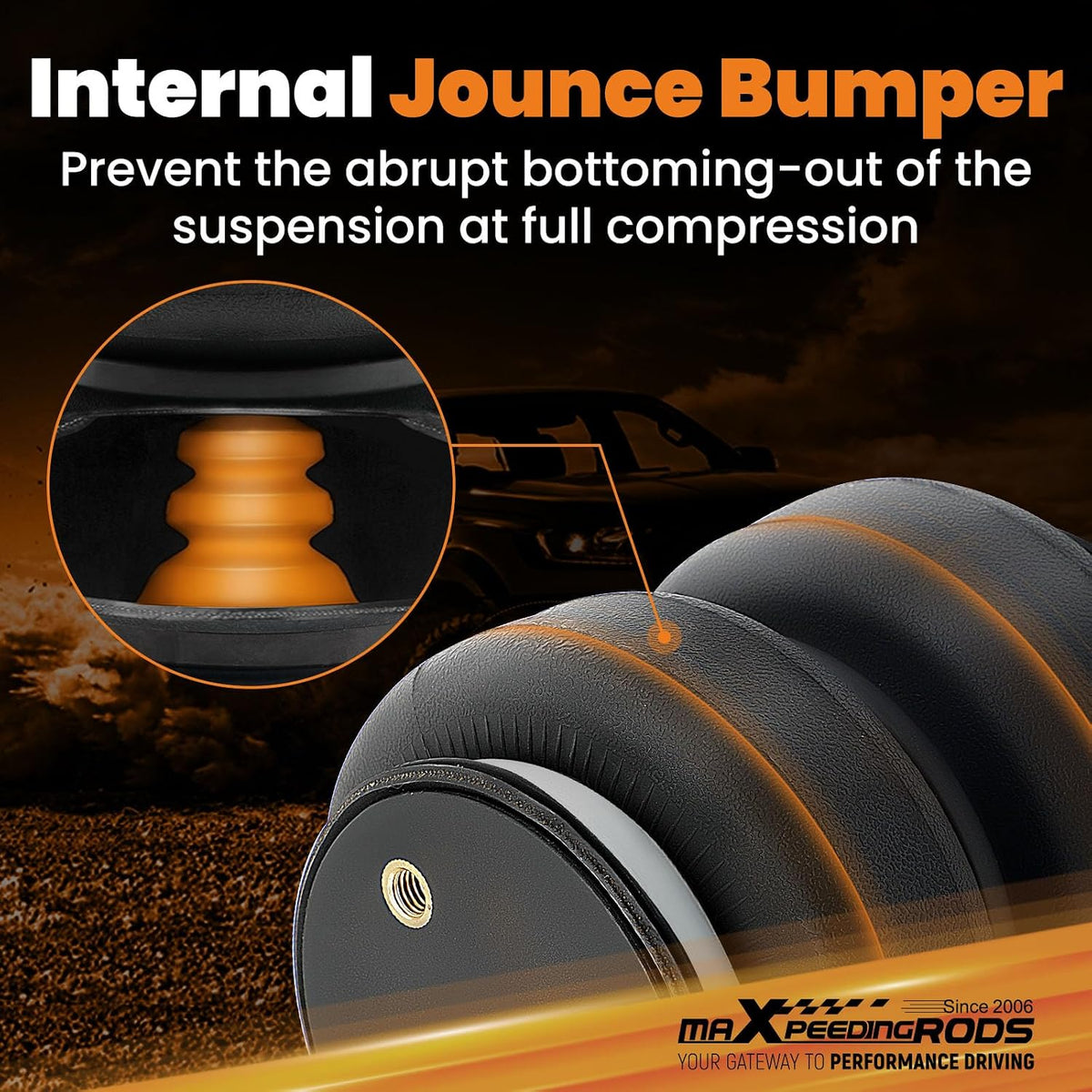 maXpeedingrods 5000 lbs Rear Air Suspension Bags Kit for GMC Sierra Chevrolet...
