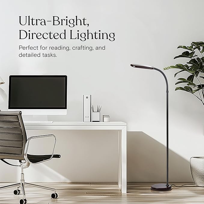 Brightech Litespan Slim LED Floor Reading Lamp