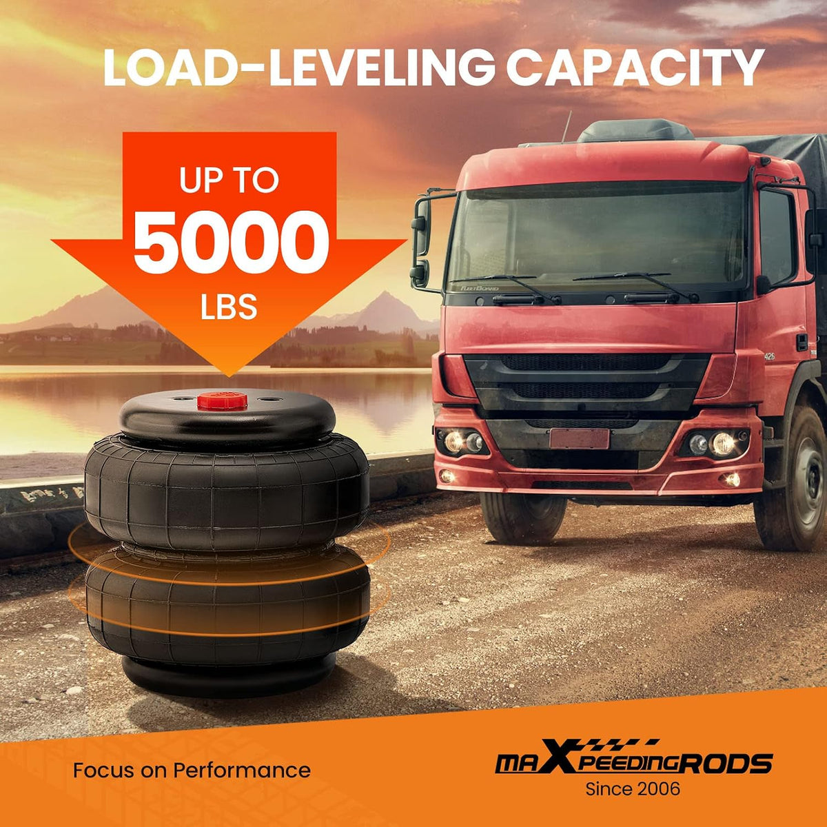 maXpeedingrods Triangulated 4 Links Suspension Kit Air Suspension Bags Kit