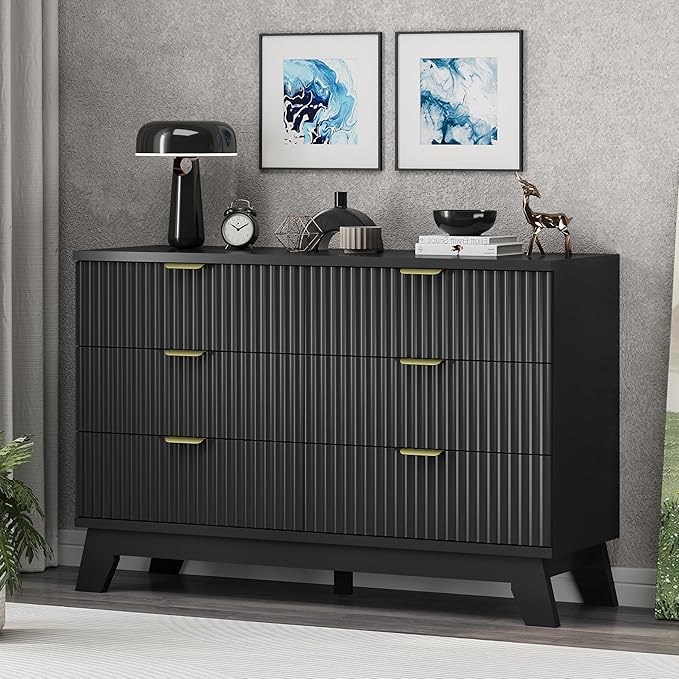 Xixini Fluted Dresser for Bedroom