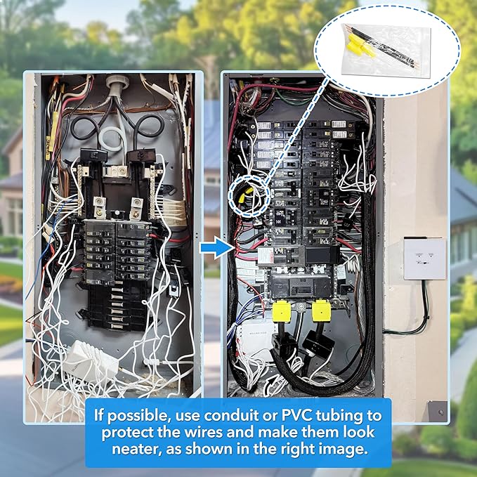 Smart Home Energy Monitor with 16 50A Circuit Level Sensors, Measure Power