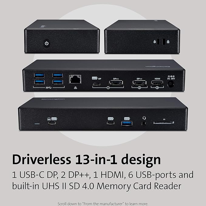 Kensington SD4850P USB-C Docking Station