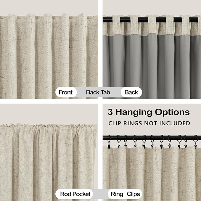 KOUFALL French Country Curtains