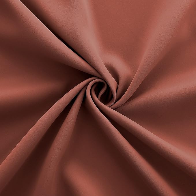 KOUFALL Warm Terracotta Curtains