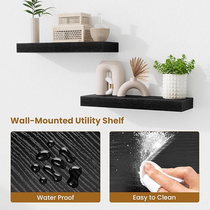 Fun Memories Floating Shelves Bathroom (Set of 2)
