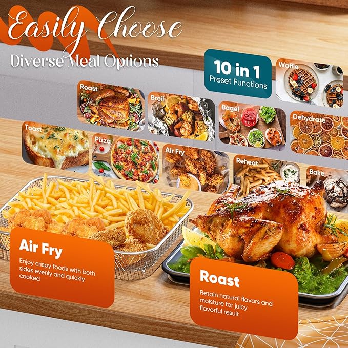 Nuwave Bravo Pro Convection Air Fryer Toaster Oven Combo, 2025 New and Improved