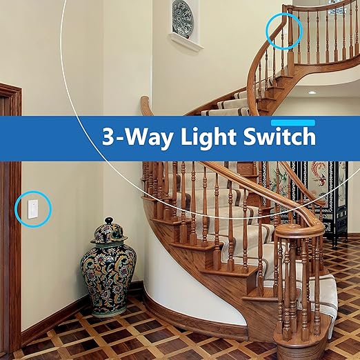 LIDER Minimalist Design Matte Finish Lighted Decorator Switch, Frameless Padd...