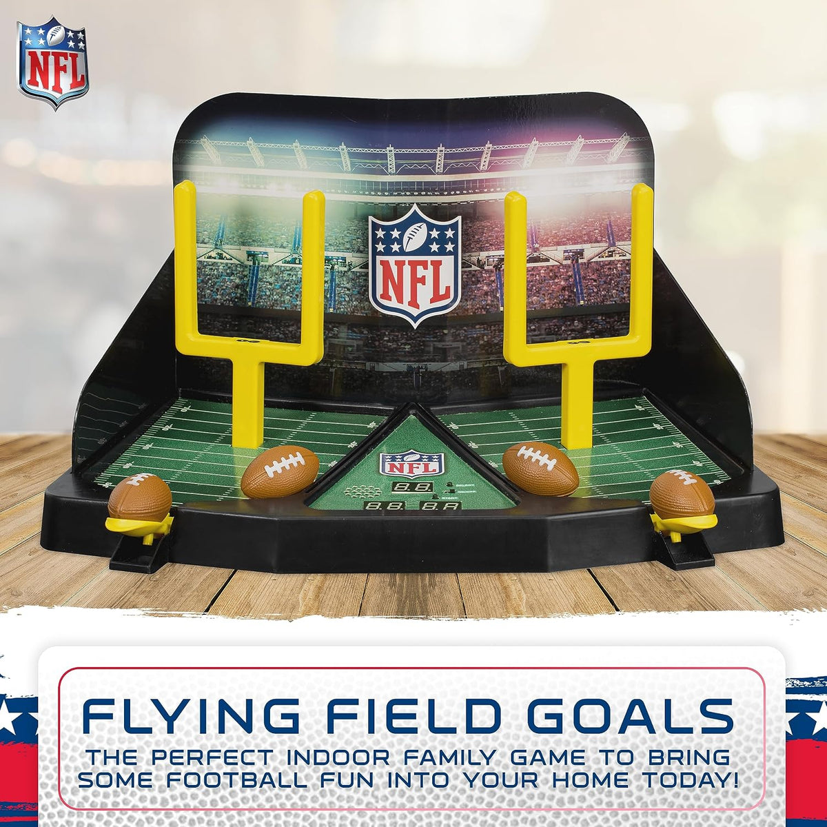 Franklin Sports Flying Field Goal Mini Tabletop Football Game