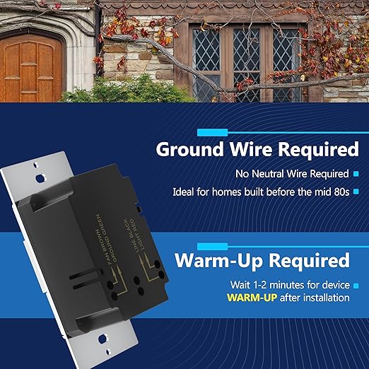 LIDER Humidity Sensor Switch and Motion Sensor Light Switch, PIR Sensor