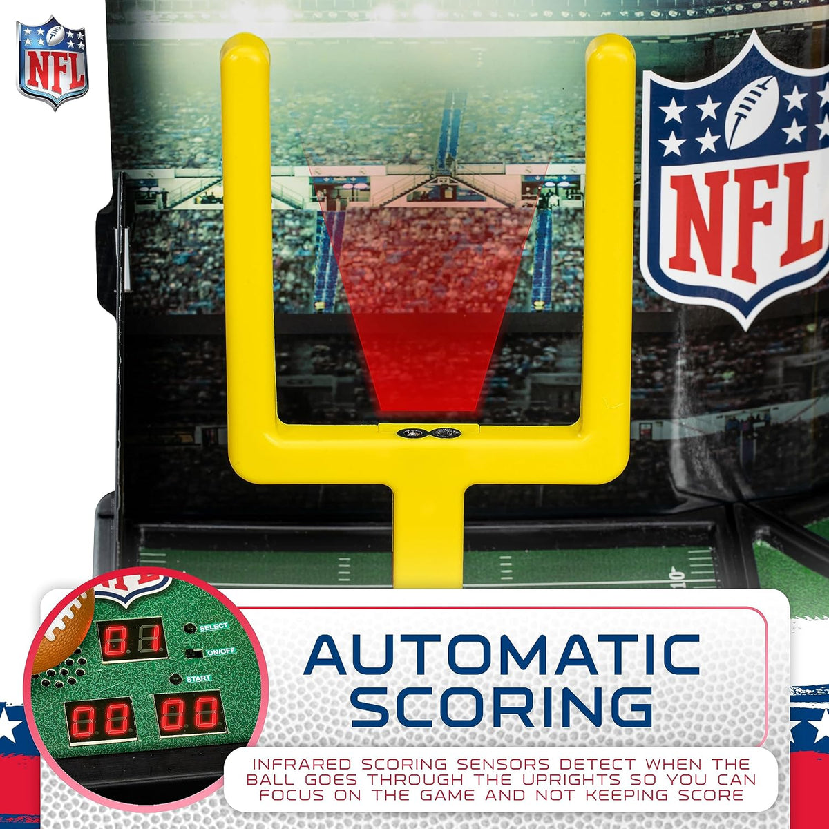 Franklin Sports Flying Field Goal Mini Tabletop Football Game