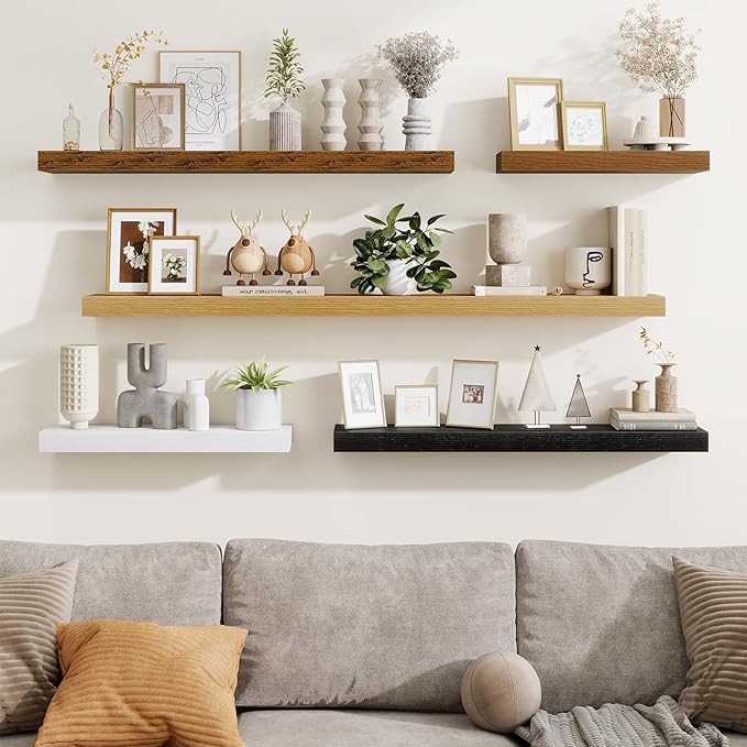 Fun Memories Floating Shelves Bathroom (Set of 2)